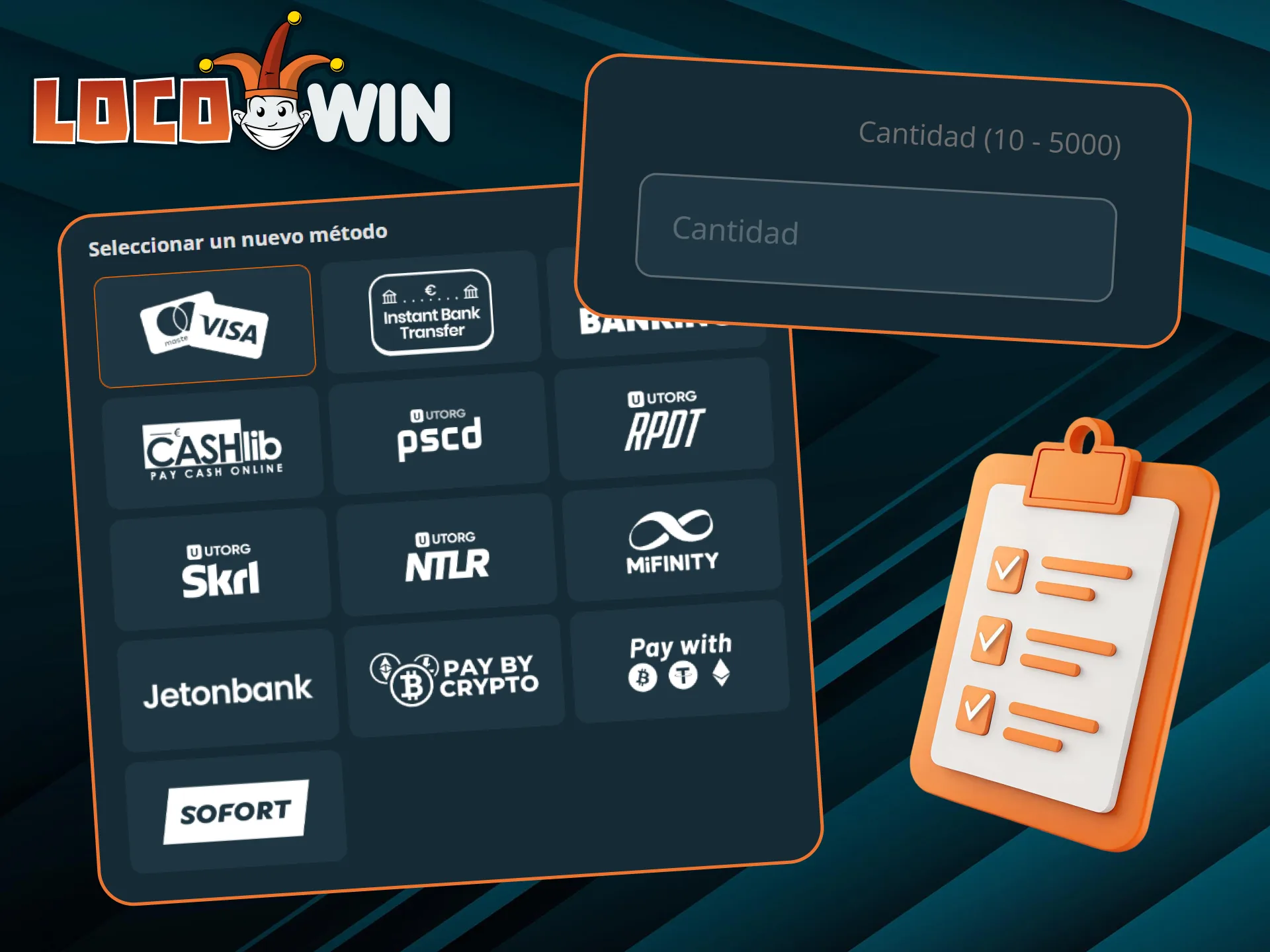 Familiarícese con las normas de depósito de LocoWin para que todo vaya sobre ruedas.